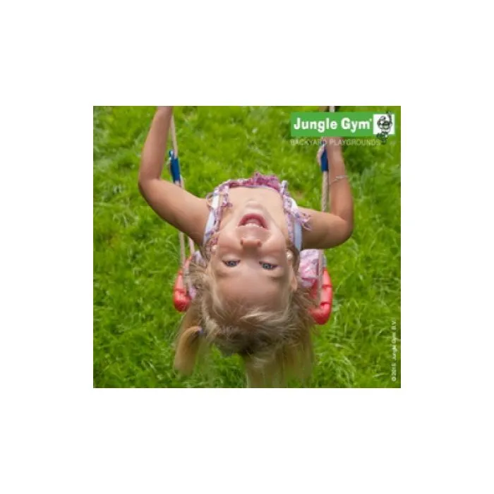 Wooden play house Jungle Hut swing 240x221cm
