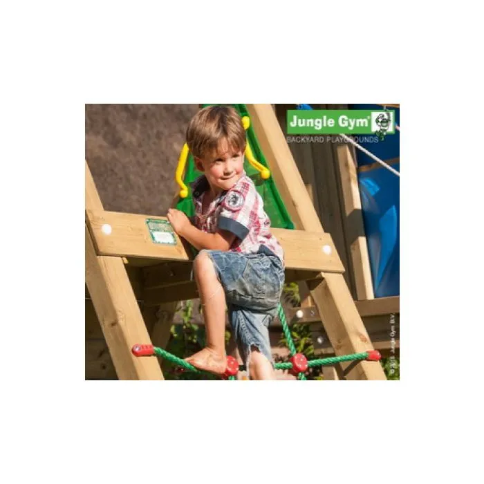 Wooden play house Jungle Hut climbing