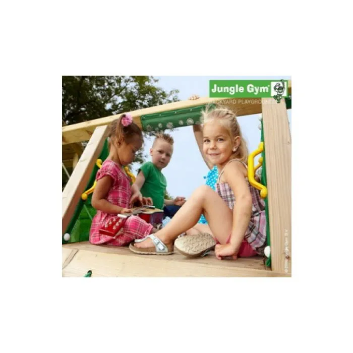 Wooden play house Jungle Hut climbing