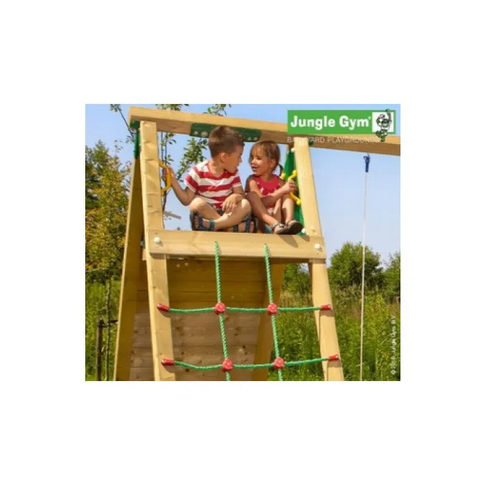 Wooden play house Jungle Hut climbing