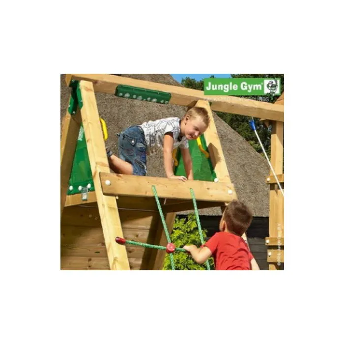 Wooden play house Jungle Hut climbing