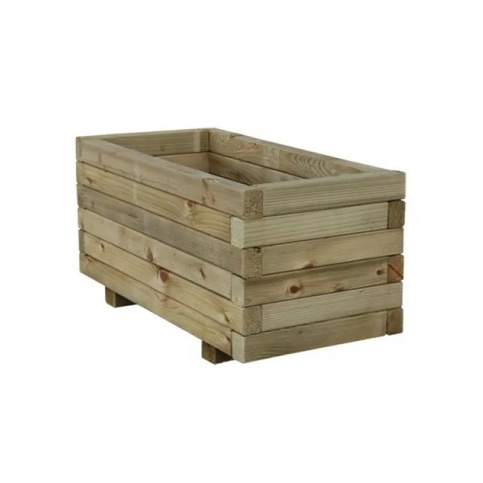 Wooden planters hexagonal set