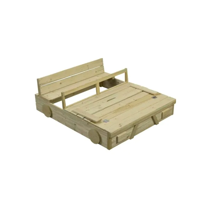 Sandbox wood car 120x100cm