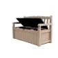 Garden bench garden storage box 140x60x84cm