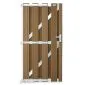 Garden gate WPC composite brown 90x180cm