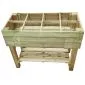 Raised garden bed table 100x50cm