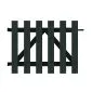 Picket fence gate WPC 80x100cm