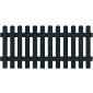 Picket fence 80x180cm (black)