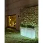 Planter and garden lighting design 80x80x32cm
