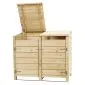 Wheelie Bin Cover double closed backend 129x152x91cm