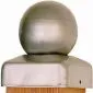 Post caps stainless steel ball 91x91mm