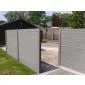 Concrete fence Woodtexture 200x231cm