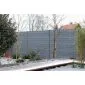 Concrete fence Rockstone 200x231cm double sided
