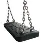 Swing black public playground