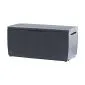 Garden Storage Box black 123x57x53,5cm 