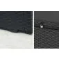 Garden Storage Box black 123x57x53,5cm 