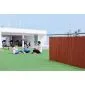 Willow fencing rolls composite brown 2x3m
