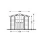 Garden shed Nano with floor 2.5x2m