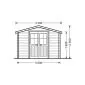 Garden shed Mini with floor 3x2m