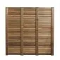 Wooden Fencing slatted fencing hardwood 180x180cm (26pl)