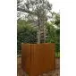 Corten steel planters square 47x47x50cm