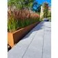 Corten steel planters rectangle 150x40x40cm