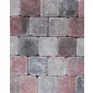 Cobblestones red/black tumbled 10x10x6cm (m2)