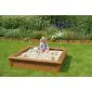 Sandbox Sandpit Bangkirai hardwood 120x120cm