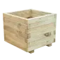 Square wooden planters 50x50x35cm
