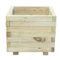 Square wooden planters 40x40x35cm