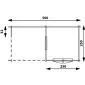 Garden shed Gatwick flat roof 500x250cm