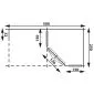 Garden shed Wembley hipped roof 500x250cm