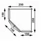 Garden shed flat roof Modern 5 sided 250x250cm / 28mm