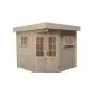 Garden shed flat roof Modern 5 sided 250x250cm / 28mm