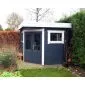 Garden shed flat roof Modern 5 sided 250x250cm / 28mm