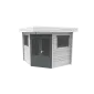 Garden shed flat roof Modern 5 sided 250x250cm / 28mm