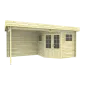 Garden shed Windsor flat roof 500x250cm