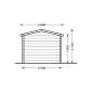 Garden shed Nano with floor 2.5x2m