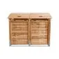 Bin cover wheelie, closed backend 155x122x90cm