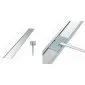 Border edging steel galvanized 240cm
