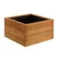 Square wooden planters hardwood Bangkirai 90x90x65cm