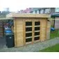 Garden shed flat roof Modern 300x250cm / 28mm