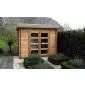 Garden shed flat roof Modern 300x250cm / 28mm