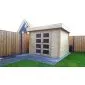 Garden shed flat roof Modern 300x250cm / 28mm