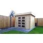 Garden shed Modern flat roof 300x300cm / 28mm
