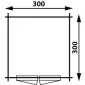 Garden shed Modern flat roof 300x300cm / 28mm