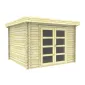 Garden shed Modern flat roof 300x300cm / 28mm