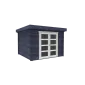 Garden shed Modern flat roof 300x300cm / 28mm