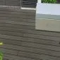 WPC Decking board composite black 360cm (21x145mm)