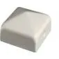 Post caps white 91x91mm